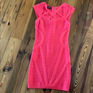 XS Pink Bebe bandage dress